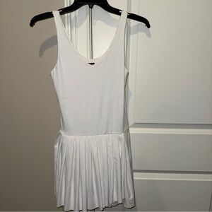 Justify White Pleated Athletic Dress Medium Tennis